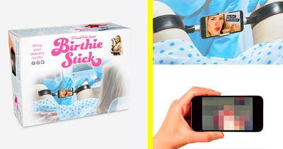 The Birthie Stick Allows You To Take Up-Close and Personal Selfies While Giving Birth