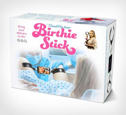 The Birthie Stick Allows You To Take Up-Close and Personal Selfies While Giving Birth