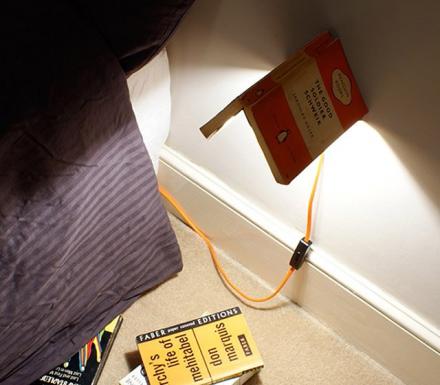 The Bookshade is a Lamp That Uses a Book as the Lamp Shade