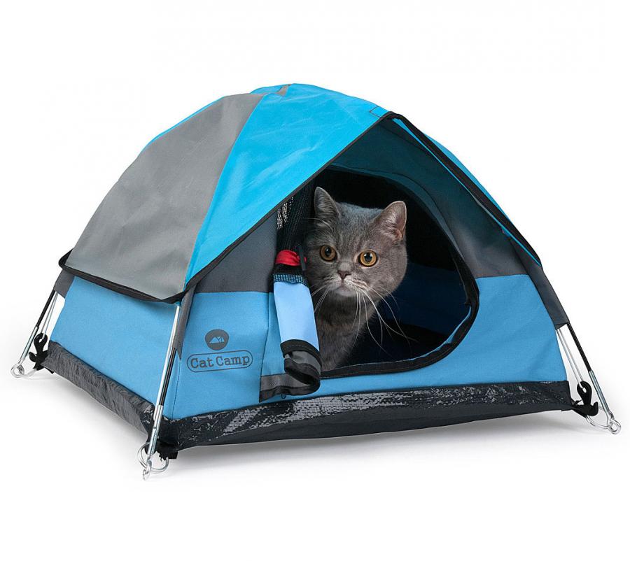 The Cat Camp Is A Mini Camping Tent For Your Cat