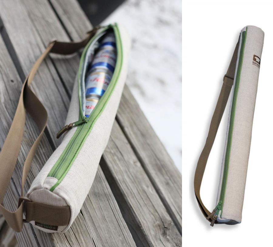 The Cooler Tube is a 6 Pack Shoulder Strap Beer Cooler