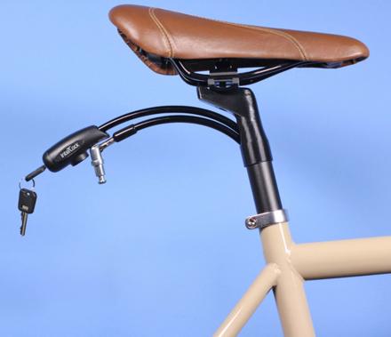 The Interlock Bicycle Lock Pulls Out Of Your Bike Seat