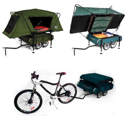 The Kamp-Rite Midget Bushtrekka Is a Tiny Camper Tent That You Can Pull With Your Bicycle