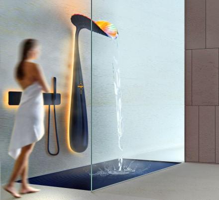 The Ora Leaf-Shaped Shower Panel Cuts Down on Water Usage
