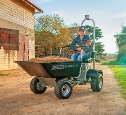 The Rat Barrow Is The World's First Ride-On Motorized Wheelbarrow