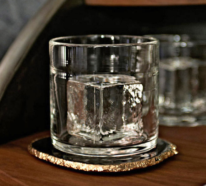 The Rocks Cube Glass: A Whiskey Glass With a Solid Glass Cube In It