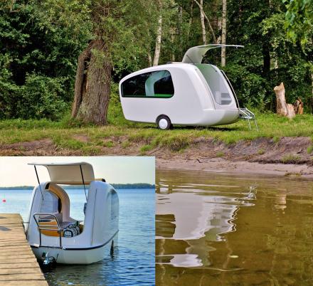 The Sealander Is a Compact Camper Trailer That Doubles as a Boat