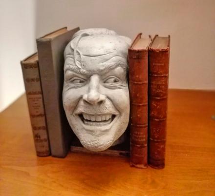 the shining bookend sculpture