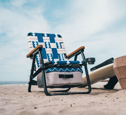 lawn chair with cooler