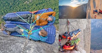 This Lightweight Inflatable Climbing Pod Lets You Sleep On The Side Of a Cliff