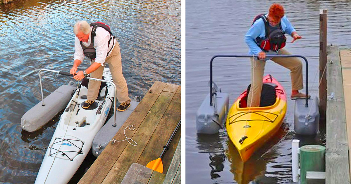 The Yak-a-Launcher Is An Easy Kayak Entry Device For The Elderly Or  Inexperienced