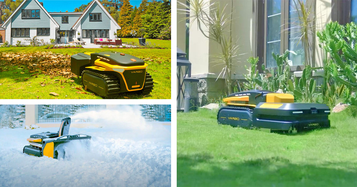 The Yarbo Yard Robot Will Mow Grass, Snowblow, and Even Your