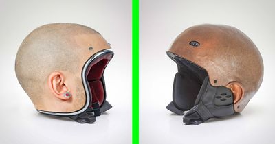There Are Motorcycle Helmets That Are Modeled After Actual Human Heads
