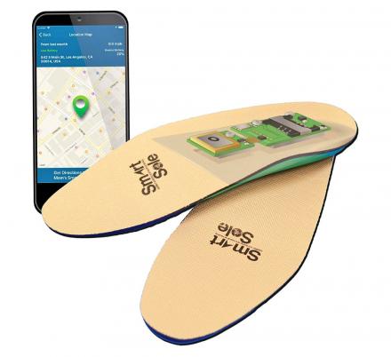 Comfort shoes with embedded GPS to keep track of Alzheimer's patients