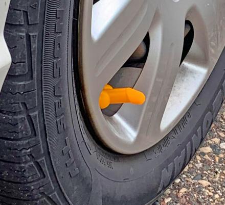 There Are Now Prank Weenie Shaped Tire Valve Stem Caps That You Stick On Your Enemies Cars