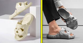 There Are Now Skull Shaped Slide Sandals, and We Need Them Immediately