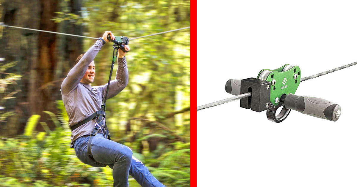 There S A Diy Kit On Amazon That Lets You Build Your Very Own Backyard Zip Line