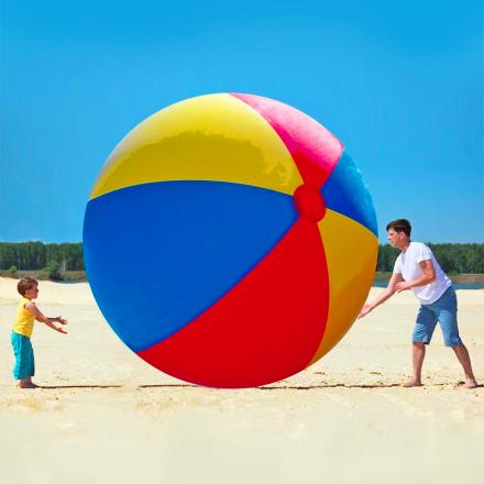 There's A Giant Beach Ball That Measures 12 Feet In Diameter