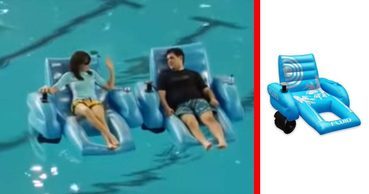 motorized inflatable pool lounger
