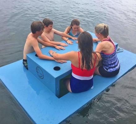 There's Now a Floating Picnic Table You Can Use in a Lake or a Pool