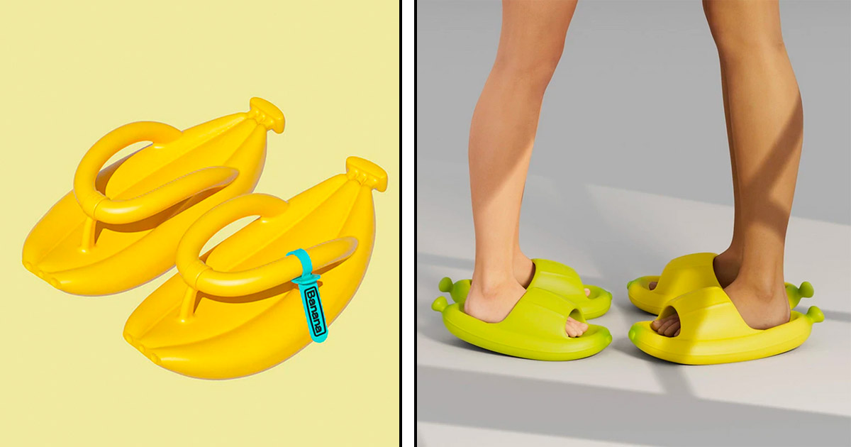 These Banana Sandals Make It Look Like You're Walking On Bananas