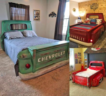 These Beds Made From Vintage Trucks Are The Perfect Bed For Truck Lovers