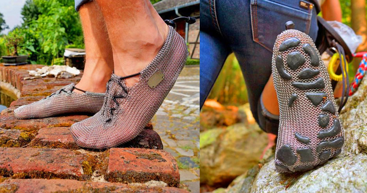 chainmail barefoot shoes