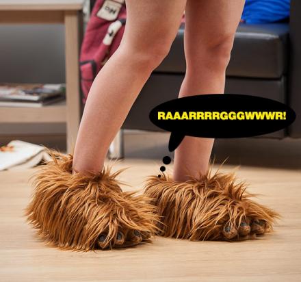 These Chewbacca Slippers Make Wookie Screams With Each Step