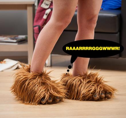 These Chewbacca Slippers Make Wookie 