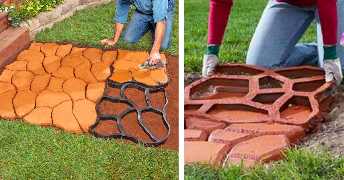 These Concrete Molds Let You Create Incredible Walkways That Look To Be