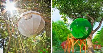 These Floating Tree Tent Domes Make For The Ultimate Backyard Camping Experience