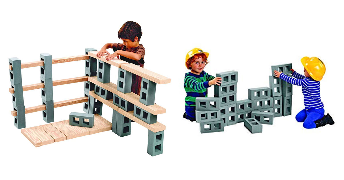These Foam Cinder Blocks and Planks Lets Your Kids Create Awesome