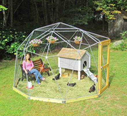 These Geodesic Domes Keep Your Chickens Safe With Plenty Of Room To Run Around