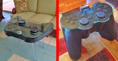 These Giant Xbox and Playstation Controller Coffee Tables Are Perfect For Any Game Room