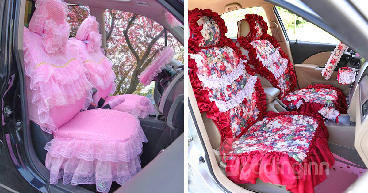 These Girly Decorative Seat Covers Will Prevent Your Teens From Borrowing Car - Are Car Seat Covers Worth It