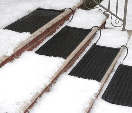 These Heated Mats Prevent Snow and Ice From Building Up On Your Outdoor Stairs and Walkways