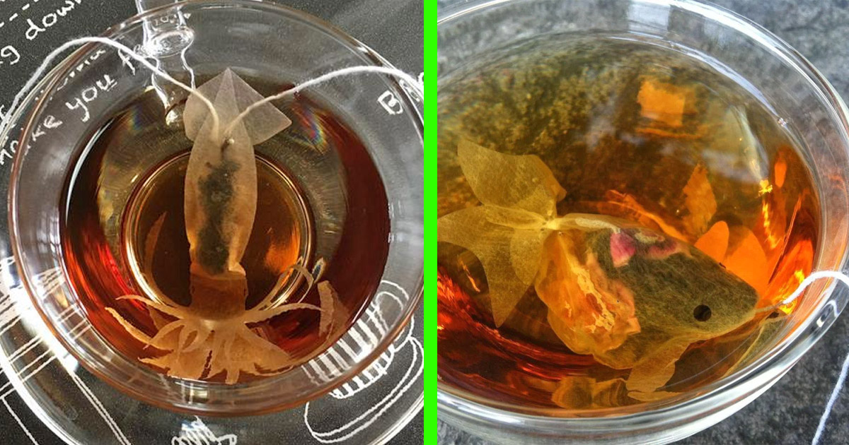 These Incredible Sea Creature Teabags Look Like Live Squid