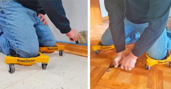 These Knee Pads With Wheels Are a Genius Way To Install Flooring Or Clean Your Home