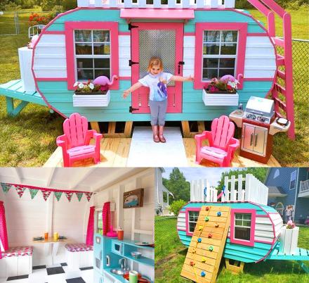 These Plans Help You Create The Cutest Little Play Camper For Your Kids