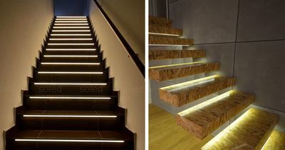 These Smart Stair Lights Turn On When You Walk On Them These Smart Stair Lights Turn On When You Walk On Them