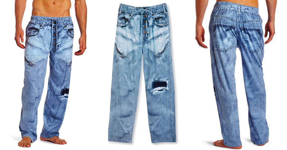 jogging bottoms that look like jeans
