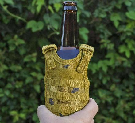 U.S. Army Koozie - U.S. Army Leather Can Beer Bottle Koozie