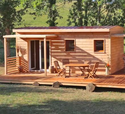 These Tiny Home Kits Let You Build A House Made Of Wood Bricks