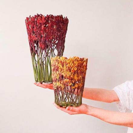 These Unique Flower Vases Made From Dried Flowers are Stunning