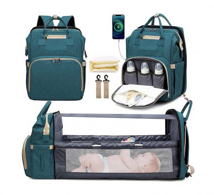This 3-in-1 Diaper Bag Has Its Own Changing Station/Bassinet