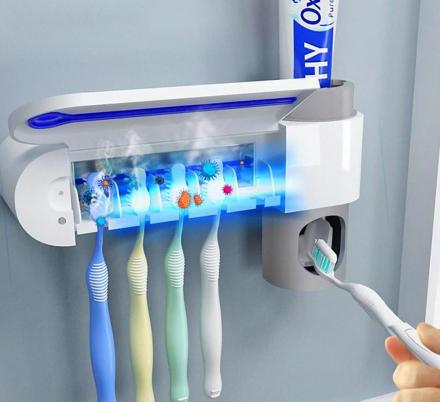 This Antibacterial Toothbrush Holder Sterilizes Up To 5 Toothbrushes