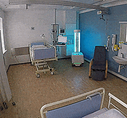 This Bacteria-Killing Robot Disinfects Hospital Rooms Autonomously