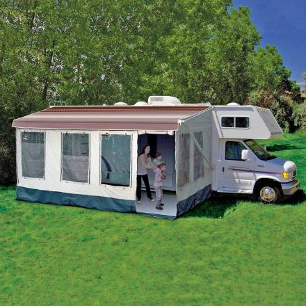 This Camper Attachment Adds a Screened-in Porch To Your Trailer Or RV