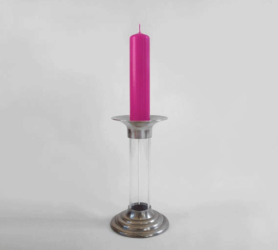 This Candle Makes a New Candle From Its Melted Wax