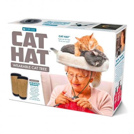 This Cat Bed Hat Lets Your Cats Sleep Right On Your Head, While You Turn Heads